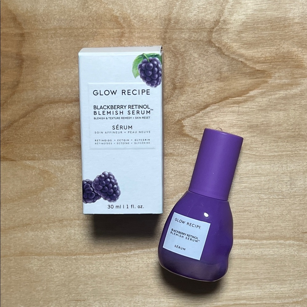 ✨NEW, UNOPENED Glow Recipe BLACKBERRY RETINOL BLEMISH SERUM✨